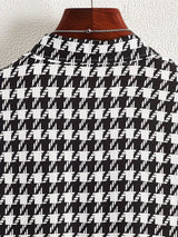 Short-Sleeve Houndstooth Shirt