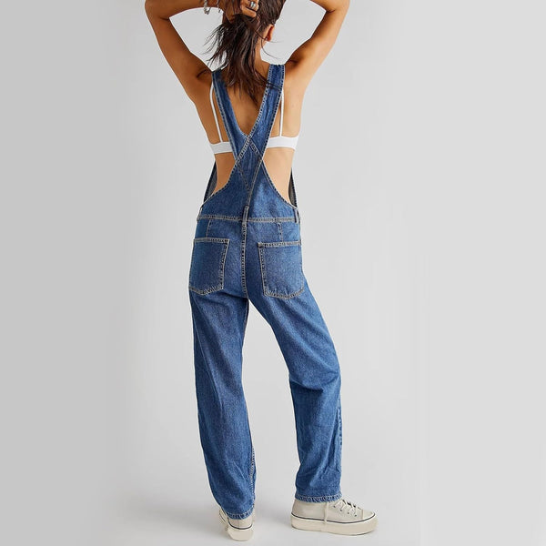 Vintage Denim Baggy Overalls