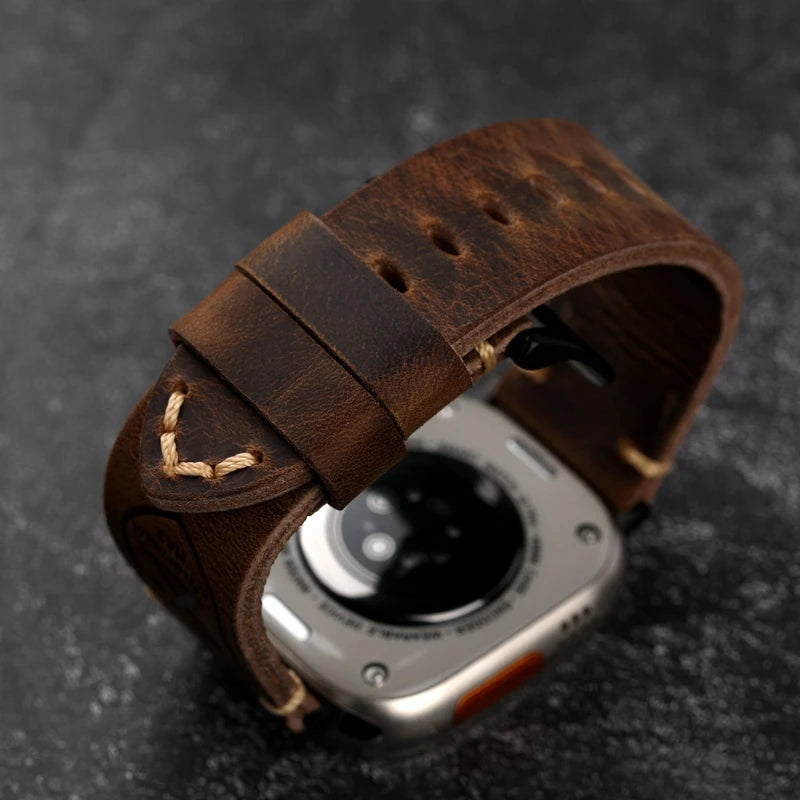 Handcrafted Leather Band for Apple Watch