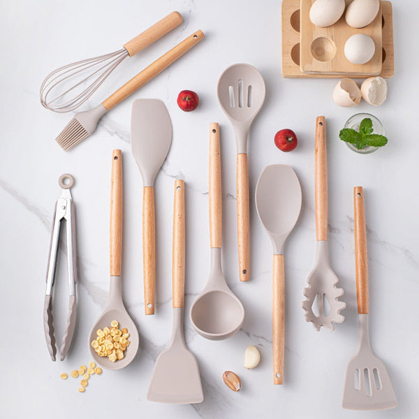 Kitchen Set: 12 Piece Non-Stick Kitchen Utensils