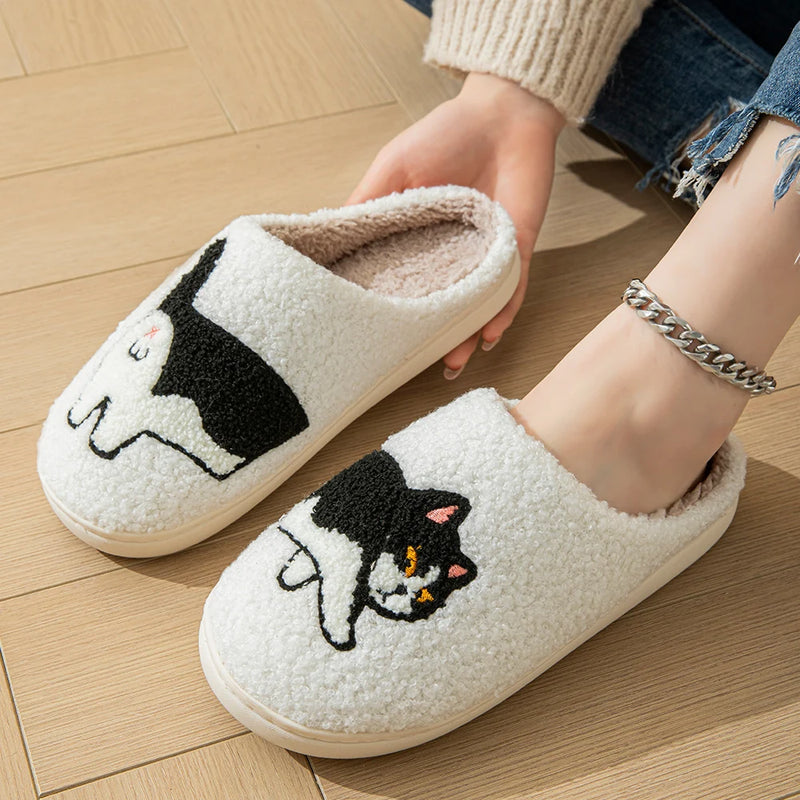 Purrfect Pair: Cheeky Cat Slippers