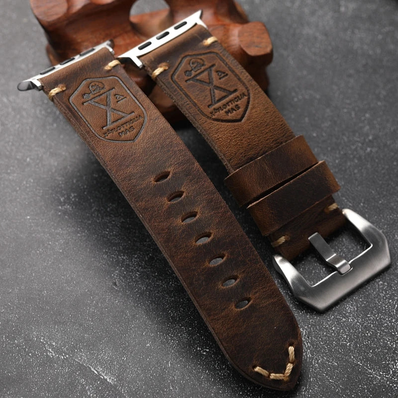 Handcrafted Leather Band for Apple Watch