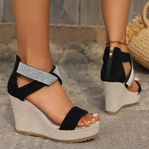 Stavanger Sparkles Platform Wedges