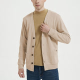 Cotton Blend Button-Through Cardigan