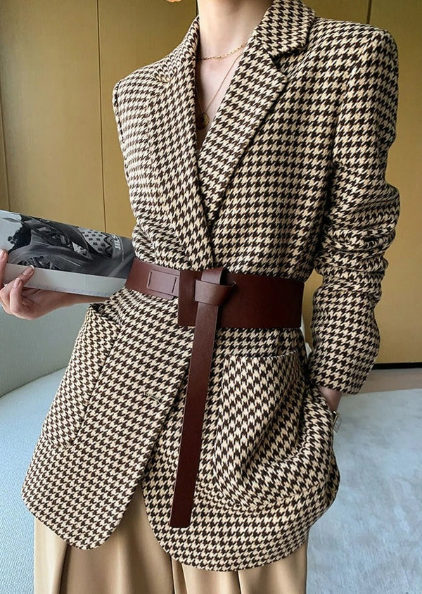 SÉLÈNE BELTED FITTED BLAZER