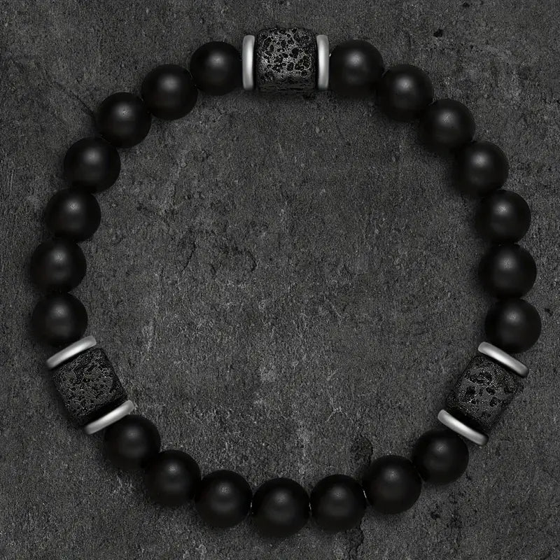 Matte Onyx Statement Bracelet