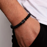 Matte Onyx Statement Bracelet