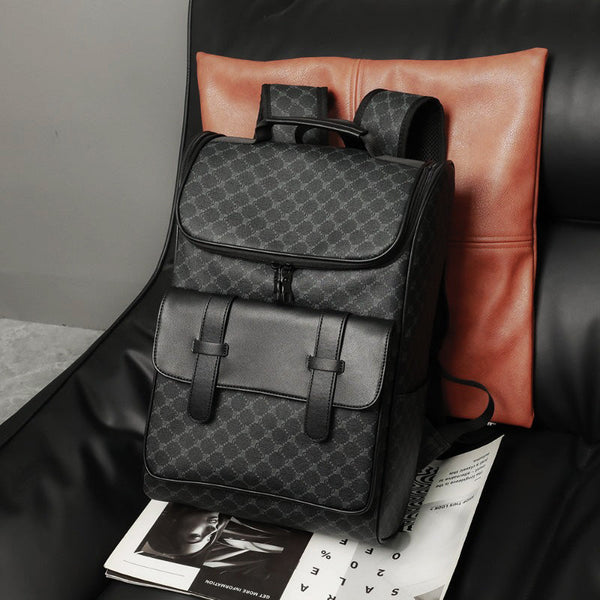 UrbanX Deep Black Retro Backpack