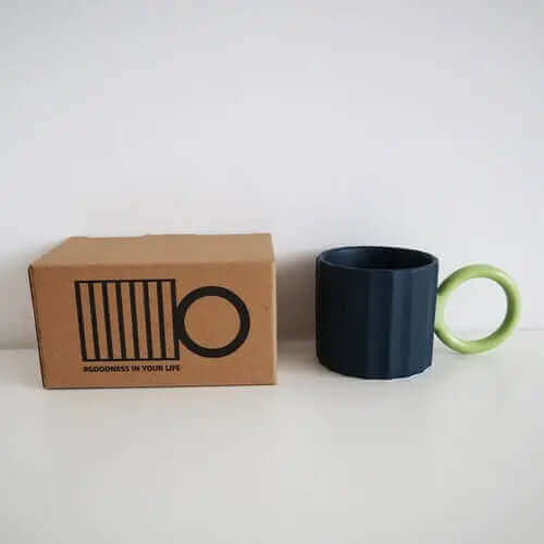 Big Handle Japanese Ceramic Coffee Mug