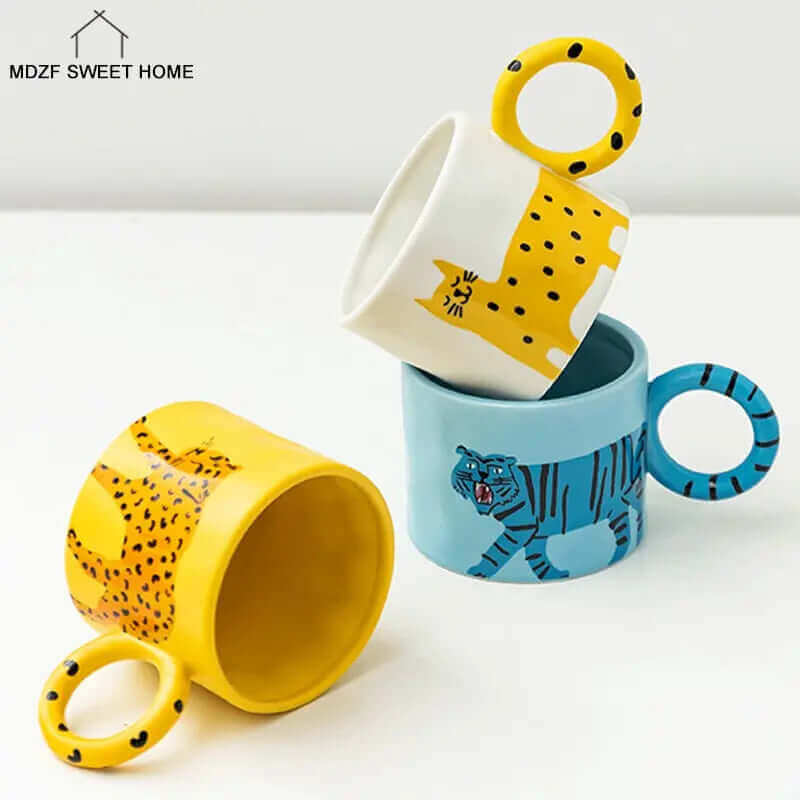 Cartoon Animal Ceramic Mugs