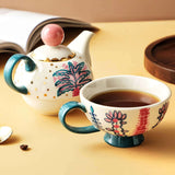 Hand-painted Exotic Tea Set