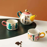 Hand-painted Exotic Tea Set