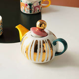 Hand-painted Exotic Tea Set