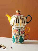 Hand-painted Exotic Tea Set