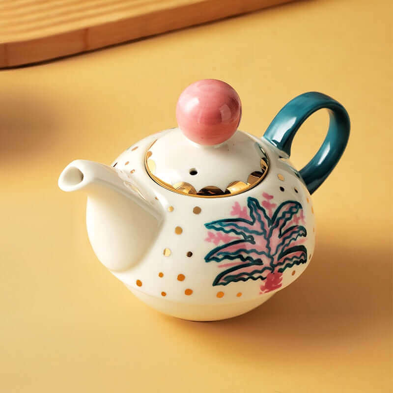 Hand-painted Exotic Tea Set