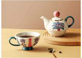 Hand-painted Exotic Tea Set