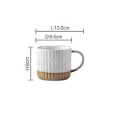 Large Retro Ceramic Coffee Cup