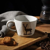 Hand-painted Retro Animal Mugs