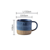 Large Retro Ceramic Coffee Cup