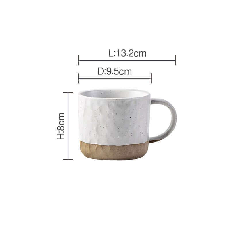 Large Retro Ceramic Coffee Cup