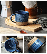 Large Retro Ceramic Coffee Cup