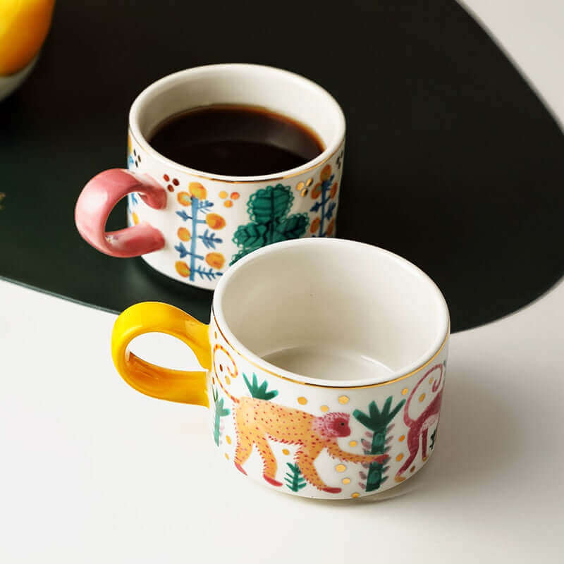 Hand-painted Exotic Tea Set