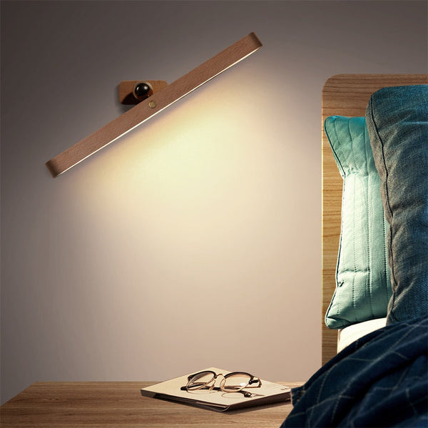 3 Modes Cordless Touch Wood Light Bar