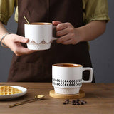 Chic Sunday Porcelain - Mid-Century Modern Retro Coffee Cups