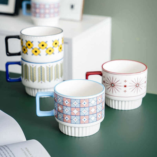 Quirky Mid-Century Modern Design | Nordic Cups in 4 Different Styles