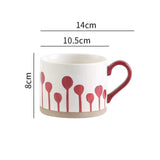 Hand-painted Retro Ceramic Mugs - come in 8 different patterns