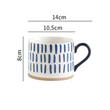 Hand-painted Retro Ceramic Mugs - come in 8 different patterns