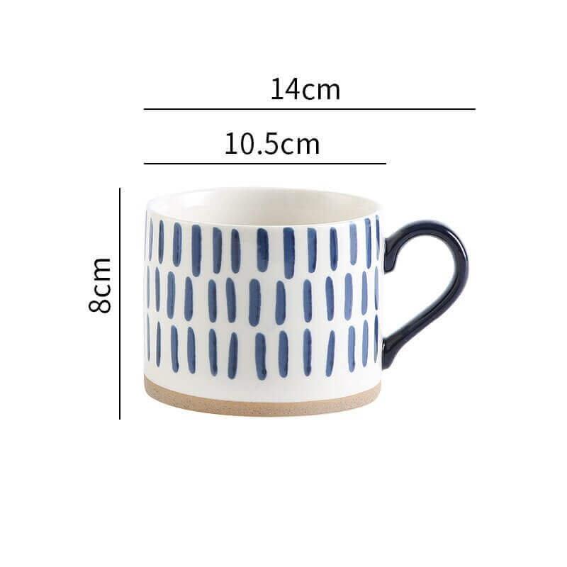 Hand-painted Retro Ceramic Mugs - come in 8 different patterns