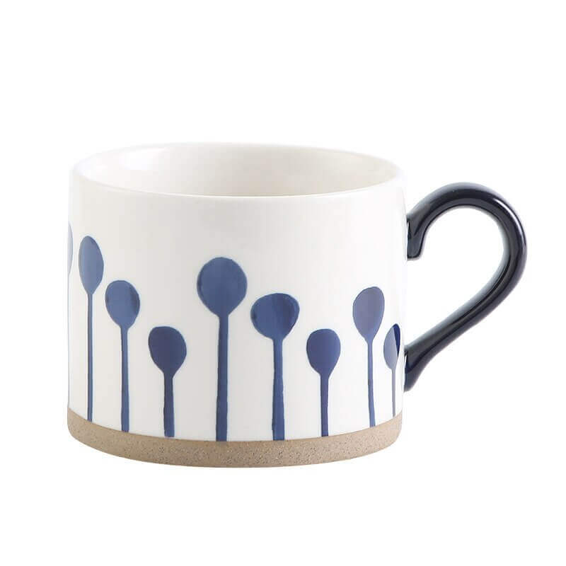 Hand-painted Retro Ceramic Mugs - come in 8 different patterns