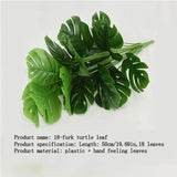 Artificial Plants Turtle Back Leaf