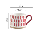 Hand-painted Retro Ceramic Mugs - come in 8 different patterns