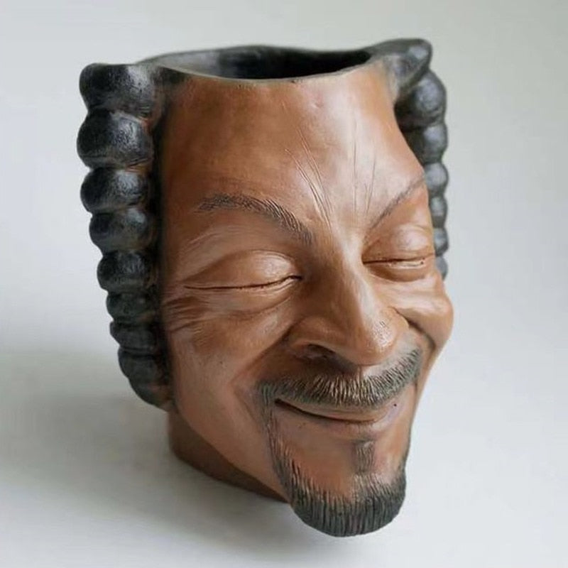 Funny Famous Face Flower Pots