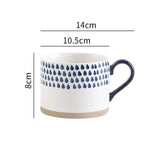 Hand-painted Retro Ceramic Mugs - come in 8 different patterns