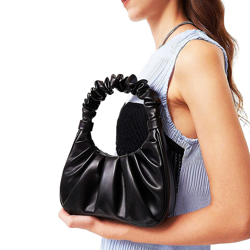 Veronique Ruffled Designer Handbag