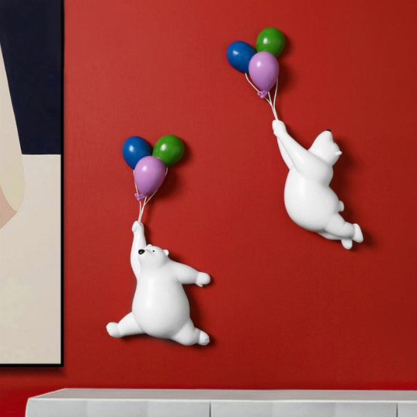 Balloon Bear Wall Mount Sculpture